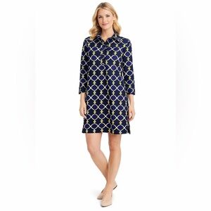 Jude Connally Geometric Collard Mini Dress